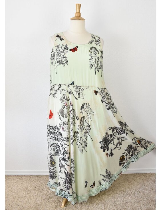 Kavita Bhartia Dresses & Skirts - Kavita Bhartia Sleeveless A-Line Floral Maxi Dress - 2X